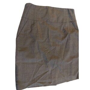Banana Republic Women Straight & Pencil Mini Skirt Stretch Back Zip Gray Size 10
